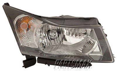 2503 | 2012-2015 CHEVROLET CRUZE RT Headlamp assy composite 2nd Design | GM2503361|95291964