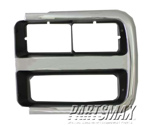2512 | 1992-1995 GMC G2500 LT Headlamp door w/quad headlamps | GM2512189|15685967