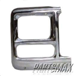 2513 | 1979-1980 GMC K1500 RT Headlamp door w/rectangular headlamp | GM2513101|14010856