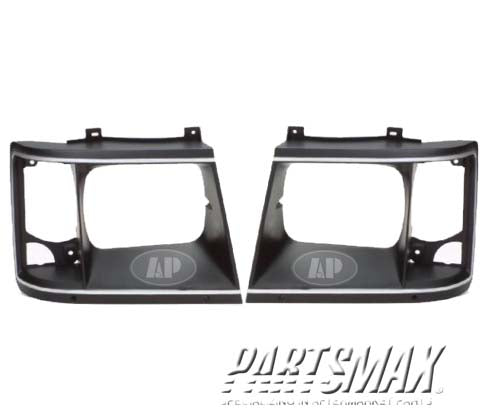 2513 | 1985-1994 GMC SAFARI RT Headlamp door w/bright trim | GM2513116|14066046