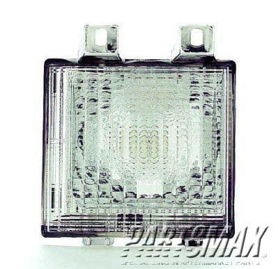 2520 | 1983-1987 GMC K1500 LT Parklamp assy w/quad headlamps; w/bright grille | GM2520110|918045