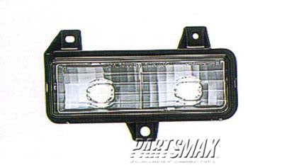 2520 | 1989-1991 GMC JIMMY LT Parklamp assy w/single headlamps; park/signal combination | GM2520129|16510853