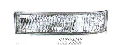2520 | 1995-2005 GMC SAFARI LT Parklamp assy w/composite headlamps; park/signal combo | GM2520131|5977957