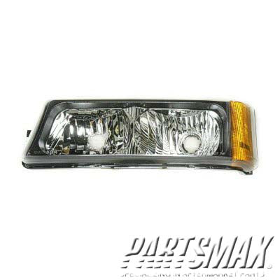 2520 | 2002-2006 CHEVROLET AVALANCHE 2500 LT Parklamp assy w/o Body Cladding; Incls signal/marker & running lamps; w/o bulb or socket | GM2520185|15199556