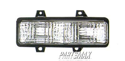 2521 | 1987-1987 GMC V2500 RT Parklamp assy R/V; w/quad headlamps; park/signal combination | GM2521130|5975228