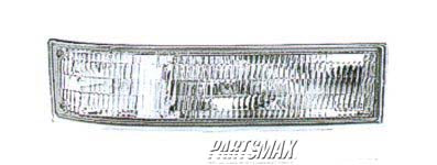 2521 | 1995-2005 GMC SAFARI RT Parklamp assy w/composite headlamps; park/signal combo | GM2521131|5977958