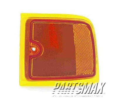 2550 | 1996-2002 GMC SAVANA 1500 LT Front marker lamp assy new design; w/composite headlamps; 2-piece design; upper | GM2550156|5977971