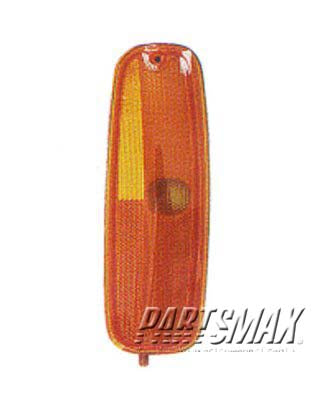 2551 | 1996-2002 GMC SAVANA 3500 RT Front marker lamp assy new design; w/sealed beam lamps; 1-piece design | GM2551152|5977276