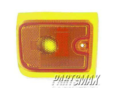 2551 | 1996-2002 GMC SAVANA 1500 RT Front marker lamp assy new design; w/composite headlamps; 2-piece design; lower | GM2551155|5977970