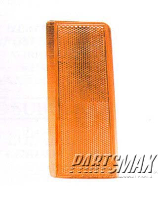 2556 | 1988-2000 GMC K3500 LT Front side reflector C/K; w/1-piece marker | GM2556101|5974341