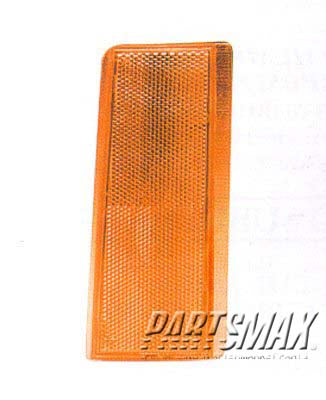 2557 | 1988-2000 GMC C3500 RT Front side reflector C/K; w/1-piece marker | GM2557101|5974342