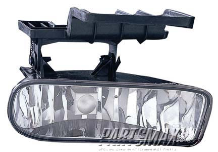 2593 | 2001-2002 CHEVROLET SILVERADO 2500 HD RT Fog lamp assy all | GM2593113|10368477