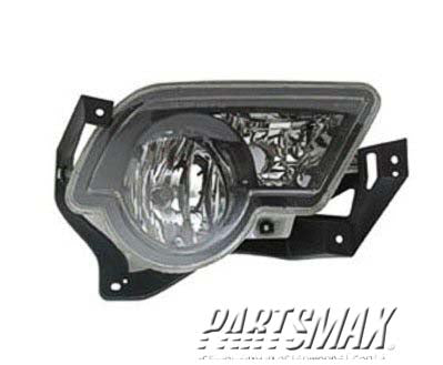 2593 | 2002-2006 CHEVROLET AVALANCHE 1500 RT Fog lamp assy w/body cladding; w/body cladding | GM2593141|15040362
