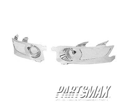 2598 | 2008-2009 BUICK ENCLAVE LT Fog lamp cover Bezel | GM2598108|25878271