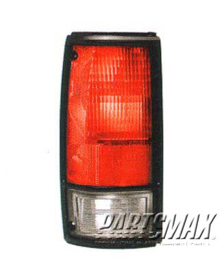 2800 | 1982-1993 CHEVROLET S10 LT Taillamp assy w/black bezel | GM2800108|919649