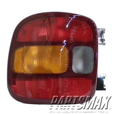 2800 | 1999-2003 CHEVROLET SILVERADO 1500 LT Taillamp assy Stepside | GM2800136|19169012