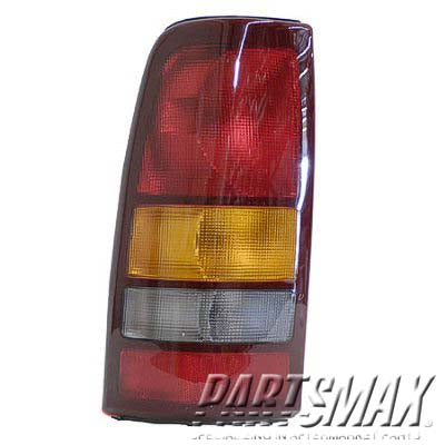 2800 | 1999-2002 CHEVROLET SILVERADO 1500 LT Taillamp assy Fleetside; late design; sockets differ from early design | GM2800173|15198453