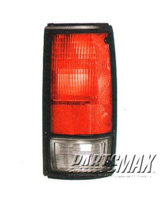 2801 | 1982-1993 CHEVROLET S10 RT Taillamp assy w/black bezel | GM2801108|919650