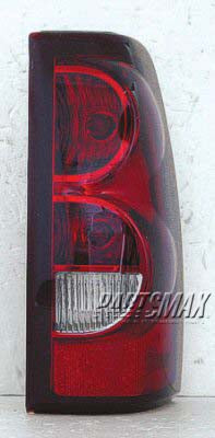2801 | 2003-2003 CHEVROLET SILVERADO 2500 HD RT Taillamp assy FLEETSIDE | GM2801161|19169003