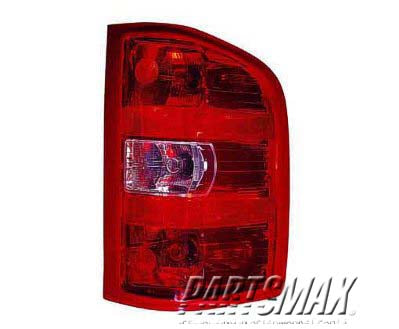 2801 | 2012-2014 CHEVROLET SILVERADO 2500 HD RT Taillamp assy Dual Rear Wheels | GM2801207|25958483