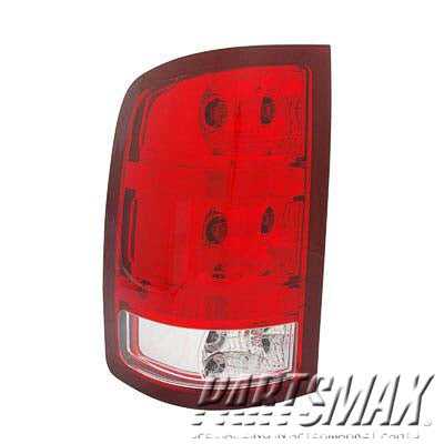 2801 | 2010-2011 GMC SIERRA 1500 RT Taillamp assy SL|SLE|SLT|WT; 2nd Design | GM2801250|20840274