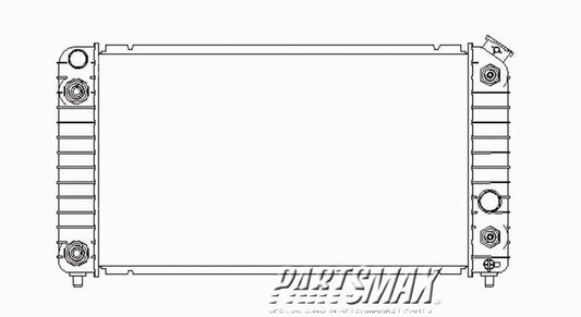 3010 | 1996-2004 CHEVROLET S10 Radiator assembly w/V6 engine; w/manual trans | GM3010227|15120548
