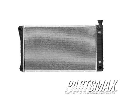 3010 | 1988-1991 CHEVROLET K1500 Radiator assembly C/K; w/5.0L V8 gas engine; w/o engine oil cooler | GM3010256|3095794