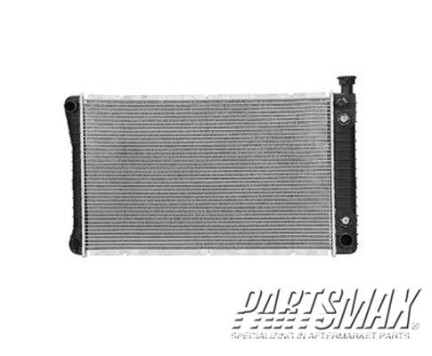 3010 | 1997-1999 CHEVROLET K1500 Radiator assembly C/K; w/5.0L V8 gas engine; w/auto trans; w/o engine oil cooler | GM3010262|52469081
