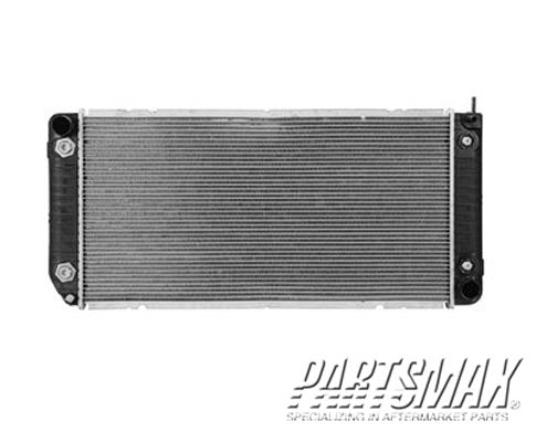 3010 | 1996-2002 GMC SAVANA 1500 Radiator assembly w/Diesel engine; late design | GM3010309|15766917