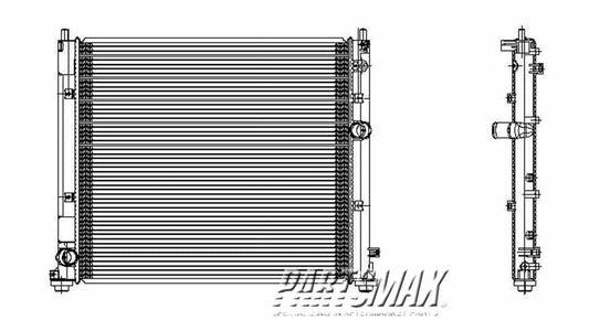 3010 | 2004-2009 CADILLAC SRX Radiator assembly w/o towing package | GM3010430|19130399