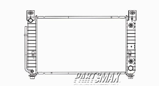 3010 | 2003-2005 CADILLAC ESCALADE ESV Radiator assembly w/5.3L engine; w/o rear air cond | GM3010436|15193110