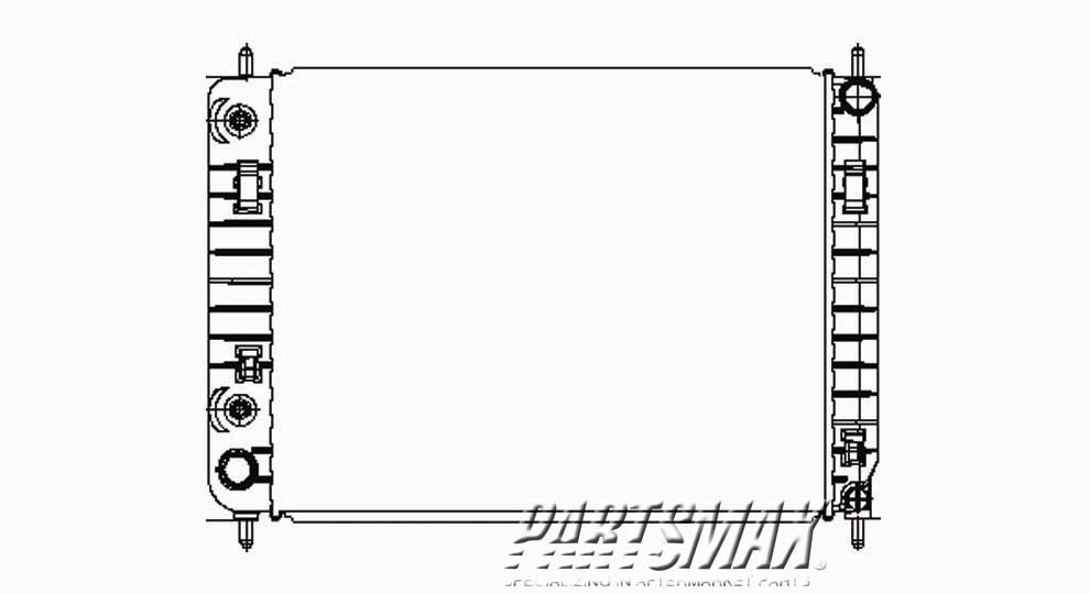 3010 | 2006-2011 CHEVROLET HHR Radiator assembly all | GM3010501|22727322