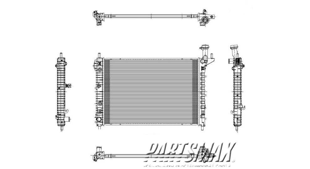 3010 | 2007-2008 SATURN OUTLOOK Radiator assembly Heavy Duty | GM3010513|84079536