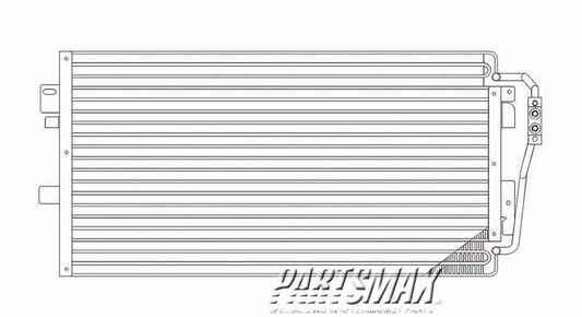 3030 | 2000-2005 BUICK LESABRE Air conditioning condenser all | GM3030108|52482155