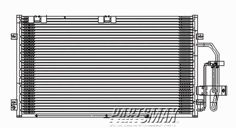 3030 | 2000-2000 SATURN LS Air conditioning condenser all | GM3030148|19256744