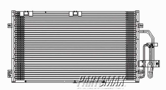 3030 | 2000-2000 SATURN LS2 Air conditioning condenser all | GM3030148|19256744