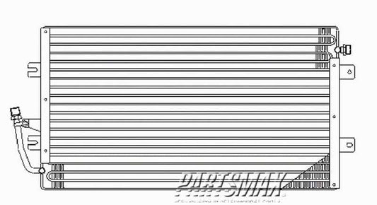 3030 | 1995-2005 CHEVROLET ASTRO Air conditioning condenser w/rear air cond | GM3030178|52456513