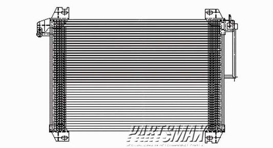 3030 | 2002-2009 CHEVROLET TRAILBLAZER Air conditioning condenser w/4.2L engine | GM3030241|89019255