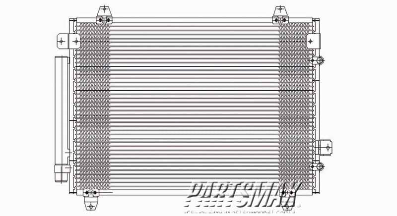 3030 | 2003-2007 CADILLAC CTS Air conditioning condenser  | GM3030242|19355727