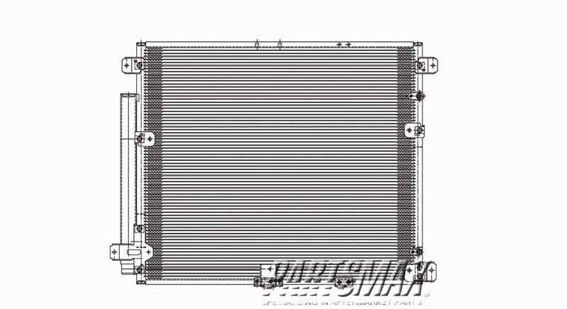 3030 | 2004-2009 CADILLAC SRX Air conditioning condenser w/towing package | GM3030263|89022521