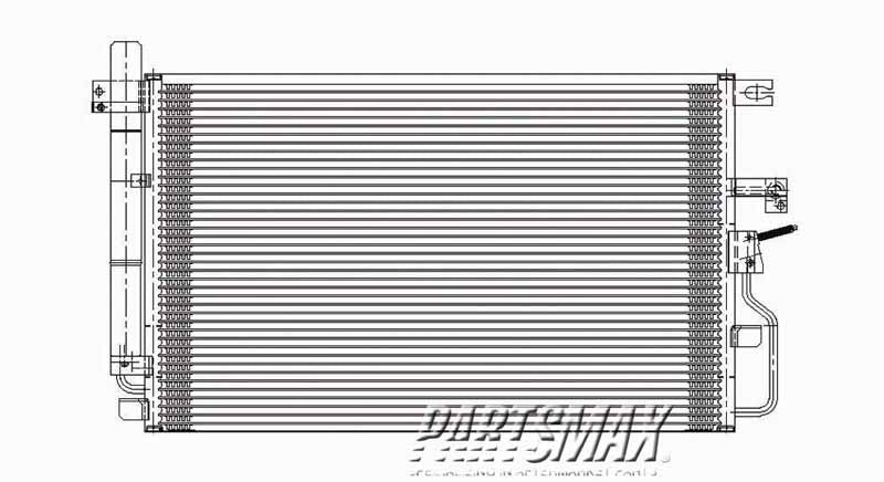 3030 | 2006-2009 CHEVROLET EQUINOX Air conditioning condenser 3.4L | GM3030274|19256971