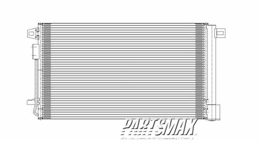 2910 | 2007-2009 SATURN OUTLOOK Air conditioning condenser all | GM3030276|25975431