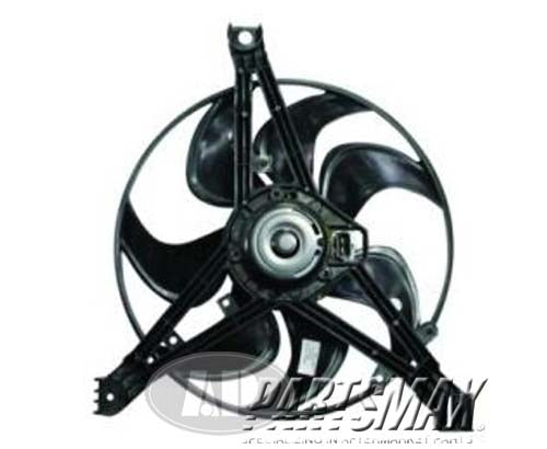 3113 | 1998-2001 CHEVROLET MONTE CARLO Condenser fan dual fan assembly; w/3.1L engine; w/standard cooling | GM3113107|GM3113107