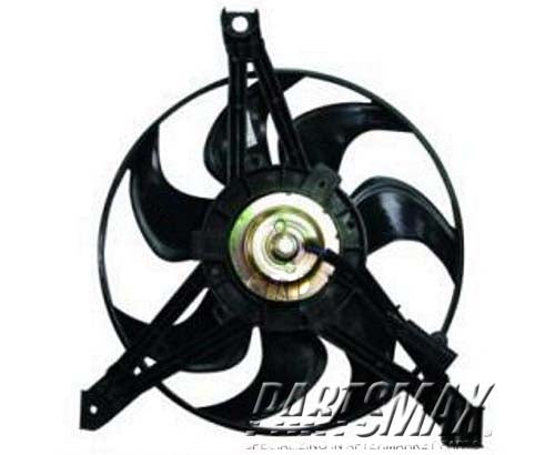 3113 | 1997-1998 PONTIAC TRANS SPORT Condenser fan includes motor/fan/bracket; right side mounted | GM3113111|GM3113111