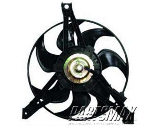 3113 | 1997-1998 CHEVROLET VENTURE Condenser fan includes motor/fan/bracket; right side mounted | GM3113111|GM3113111