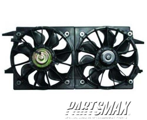 3115 | 2003-2005 PONTIAC GRAND AM Radiator cooling fan assy dual fan assembly; w/3.4L engine | GM3115105|88986470-PFM