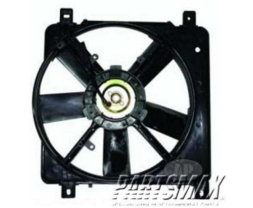 3115 | 1990-1996 OLDSMOBILE SILHOUETTE Radiator cooling fan assy includes motor/blade/shroud; w/3.4 or 3.8L engine; primary fan | GM3115110|GM3115110