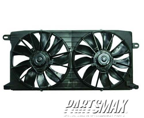 3115 | 2000-2004 PONTIAC BONNEVILLE Radiator cooling fan assy dual fan assy; includes motors/blades/shroud | GM3115119|GM3115119