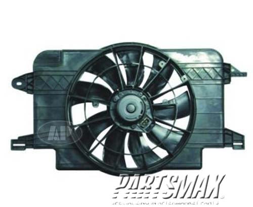 3115 | 1997-2001 SATURN SW2 Radiator cooling fan assy includes motor/blade/shroud | GM3115121|24005834-PFM