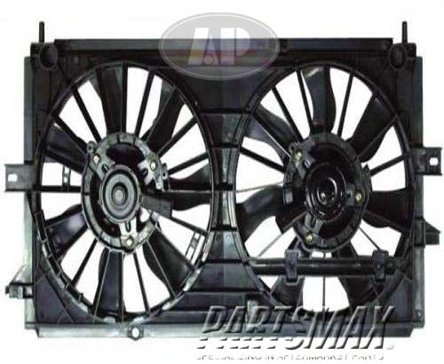 3115 | 2000-2004 CHEVROLET IMPALA Radiator cooling fan assy dual fan assembly; w/standard cooling | GM3115122|10419167